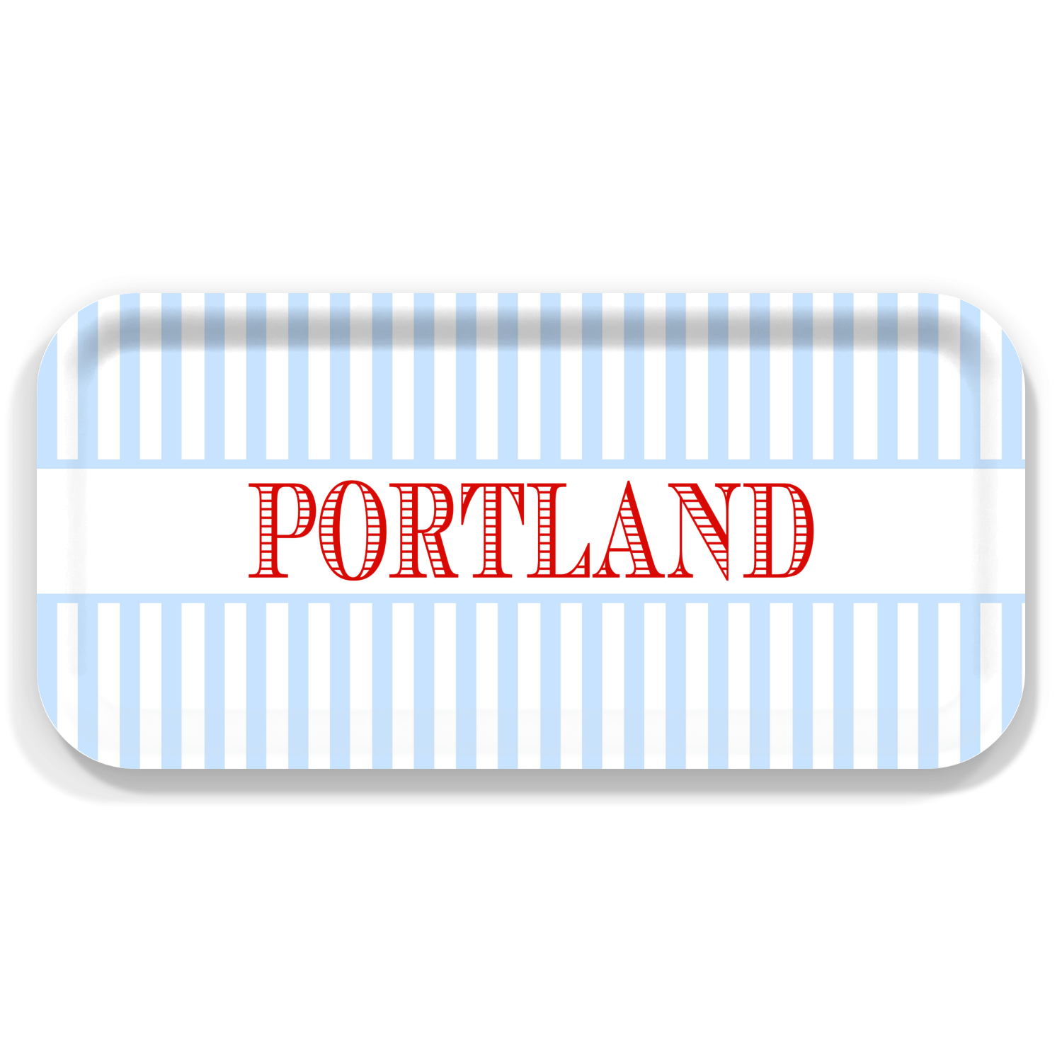 Town Pride Custom Location Birchwood Serving Tray
