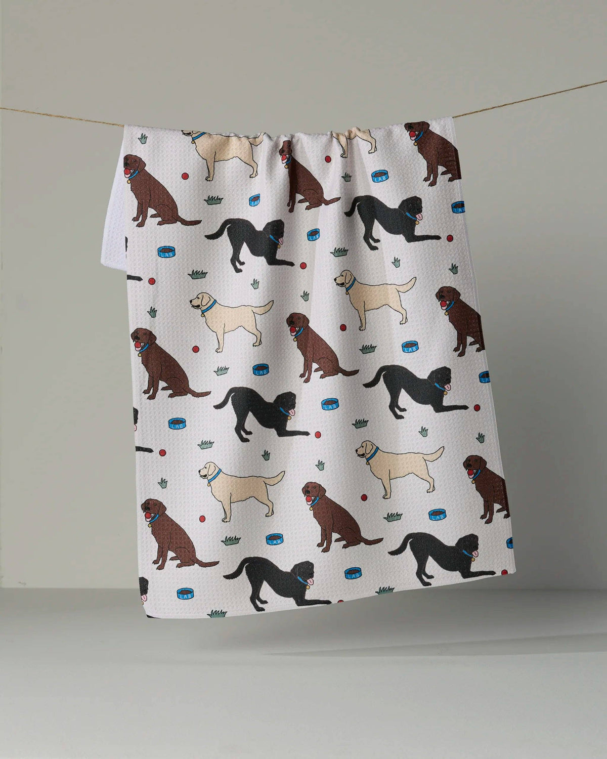 Lab Pals Tea Towel by Geometry