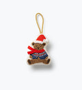 Beary Christmas Embroidered Ornament