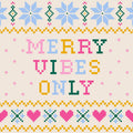 Merry Vibes Only Cocktail Napkins - 20 Count