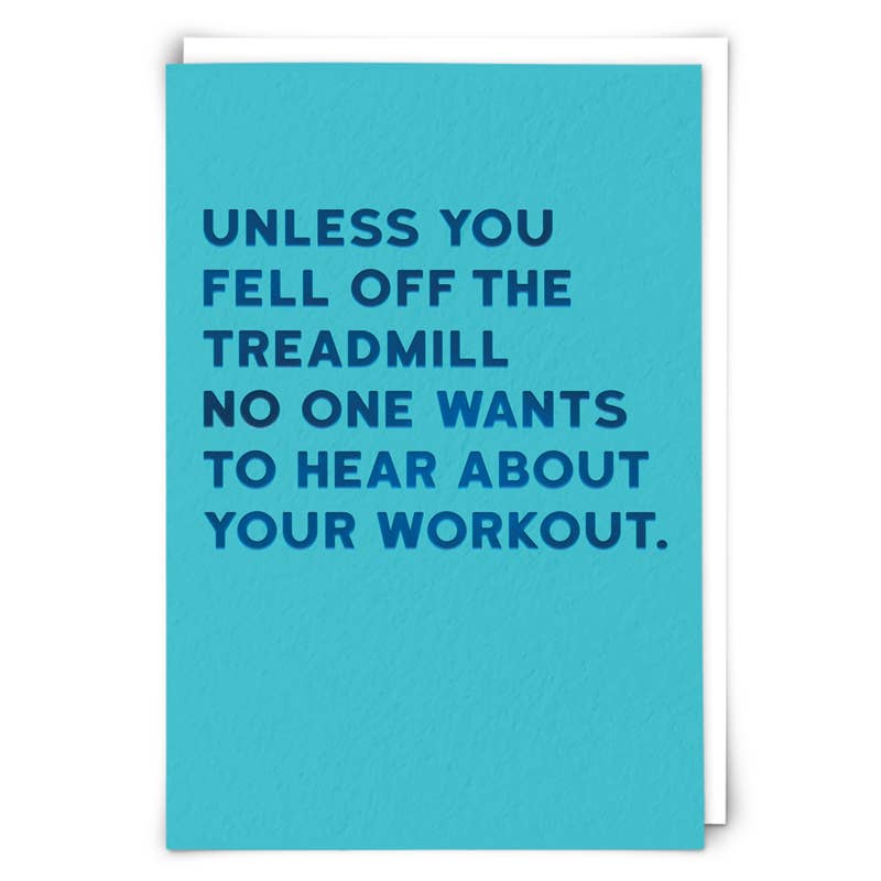 Workout Humor Greeting Card