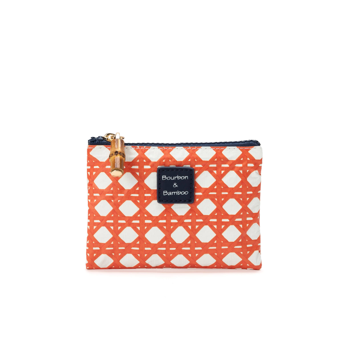 Coin Pouch - Orange Cane