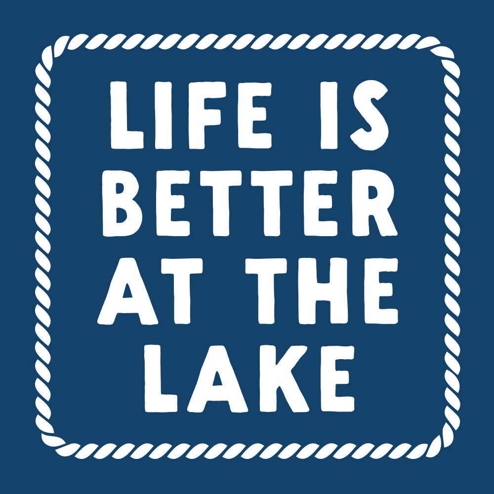 Lake Funny Cocktail Napkins-Life Is Better At The Lake - 20 Count