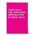 Glitter Humor Greeting Card