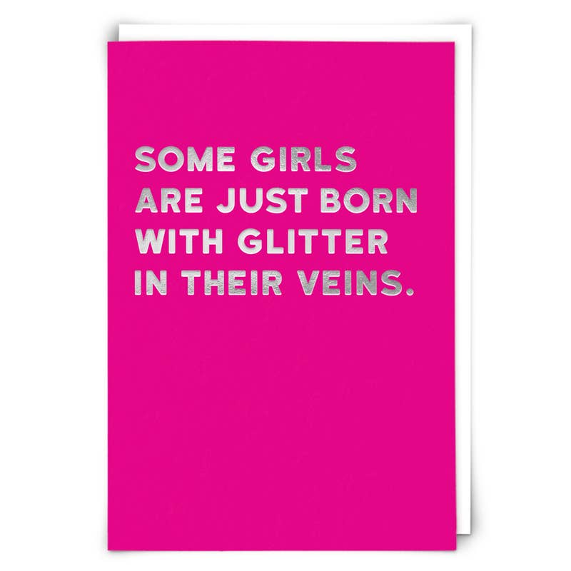 Glitter Humor Greeting Card