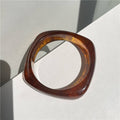 Minimalist Marble Texture Acrylic Wide Bracelet