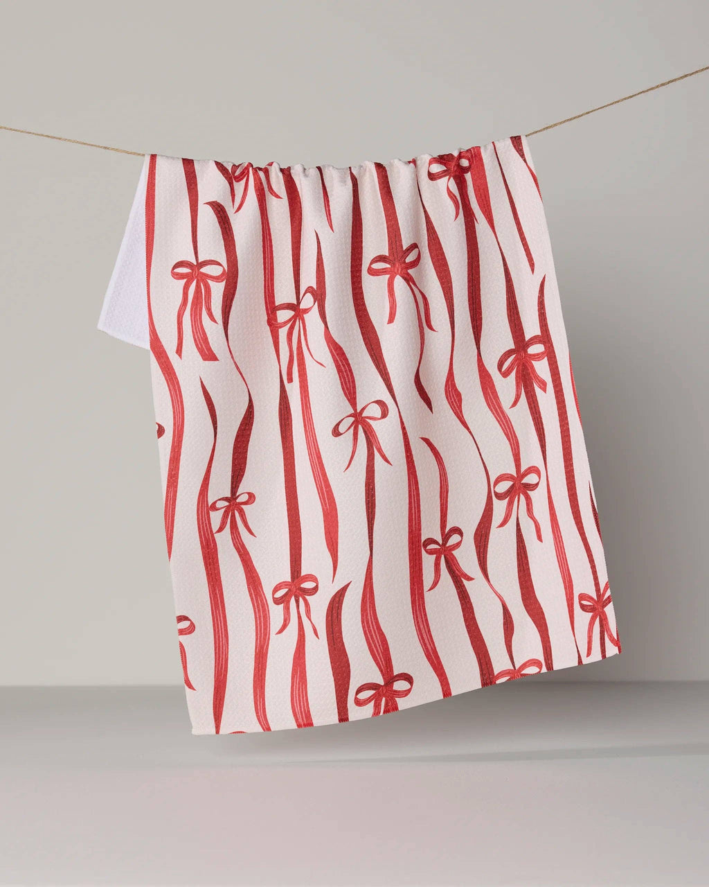 Falling Ribbon Tea Towel by Geometry