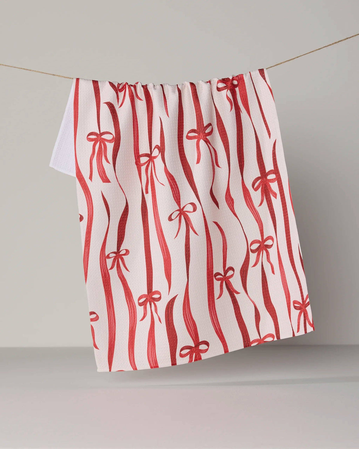 Falling Ribbon Tea Towel by Geometry