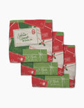 Christmas Letter Pile Dishcloth Set by Geometry