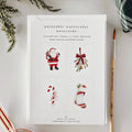 Classic Christmas Paintable Notecards - Set of 8