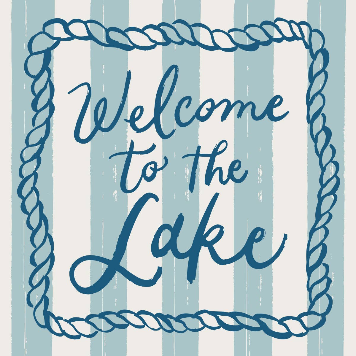 Welcome to the Lake Cocktail Napkins