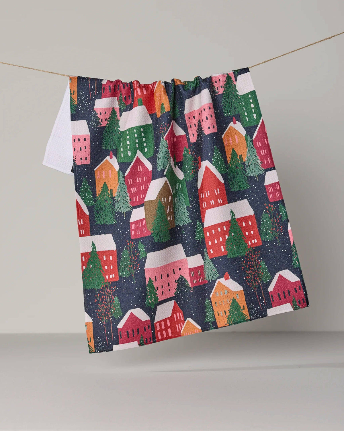 Alpine Village Tea Towel by Geometry