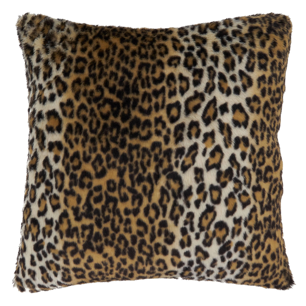 Cheetah Print Faux Fur Pillow