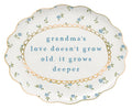 Grandma's Love Scallop Ceramic Trinket Tray