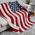 American Flag Reversible Throw Blanket