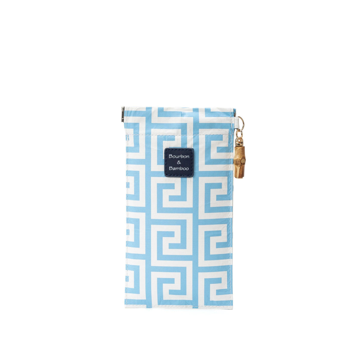 Sunglass Case - French Blue Greek Key