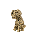 Medium Seagrass Dog Decorative Figurine