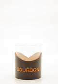 Leather Rocks Glass - "Bourbon"