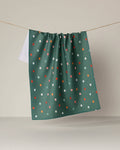 Moss Tile Shuffle Tea Towel - Mahjong by Geometry