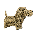 Medium Seagrass Wiener Dog Decorative Figurine