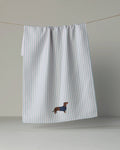 Doxie Stripe Tea Towel by Geometry