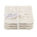 Perlette Gift Cream Melamine Set of 4 SquareCanape Plates by Certified International