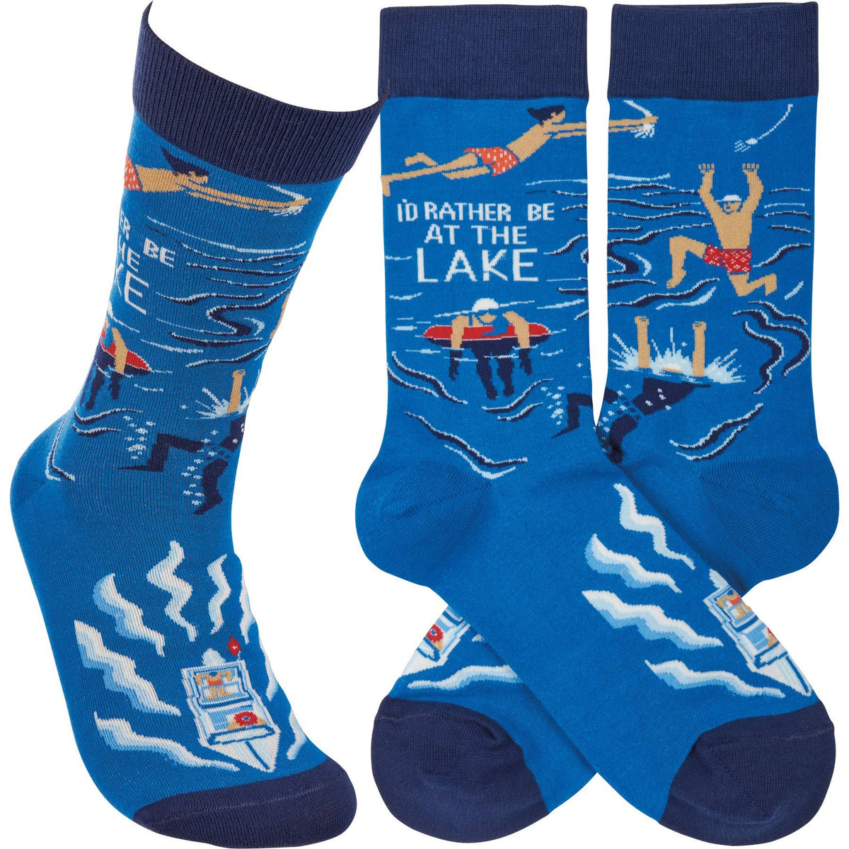 Lake Life Socks by Primitives by Kathy