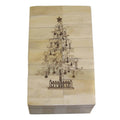 Christmas Tree Engraved Scrimshaw Bone Box