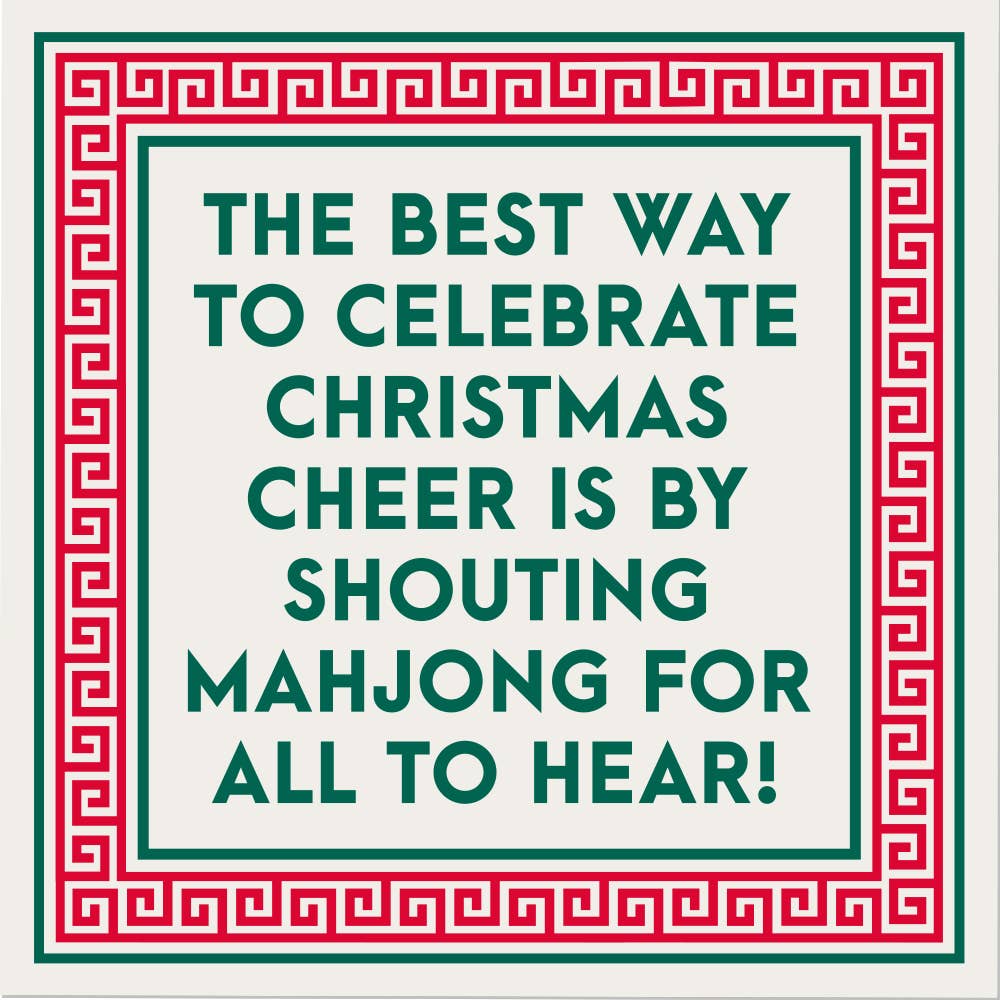 Shouting Mahjong Cocktail Napkins