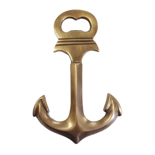 Antiqued Brass Anchor Bottle Opener