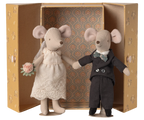 Wedding Mice Couple in Box - Mum & Dad