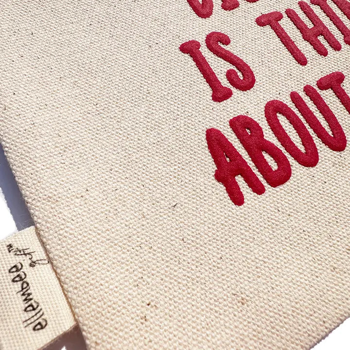 Medium Puff Print Canvas Zipper Pouch - "Diet Coke... Me Too?"