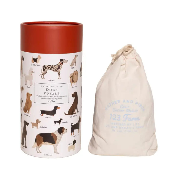 Dogs 500-Piece Puzzle with Vintage Illustrations