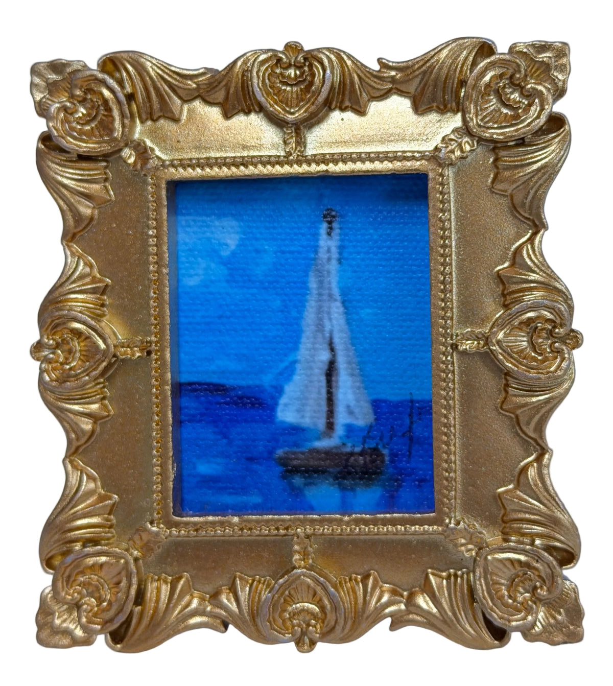 Mini Original Painting on Canvas - Sailboat mini