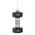 Bar Bell Ornament 3.5”H Glass