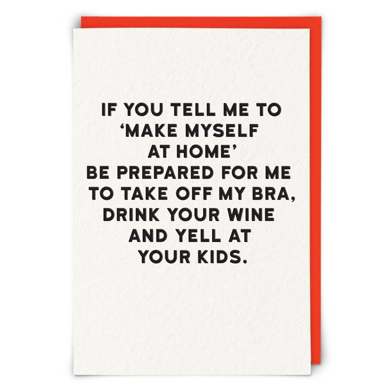 At Home Humor Greeting Card