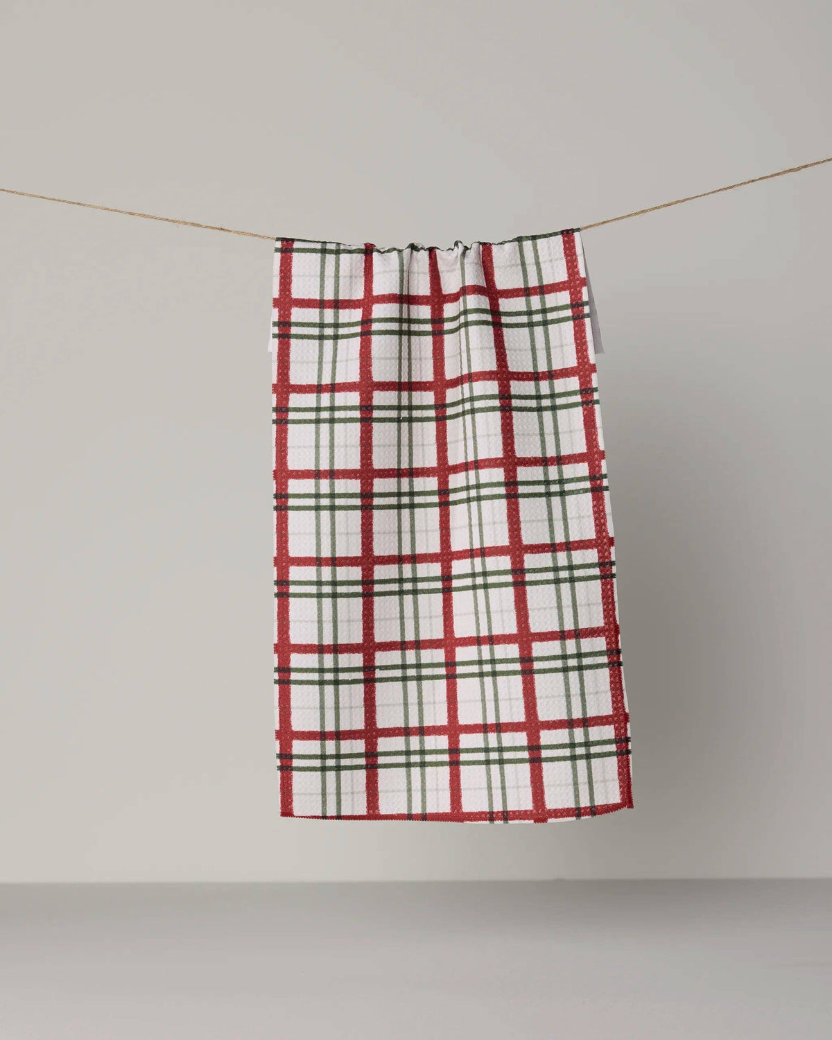 Ribbon Plaid Mini Towel by Geometry