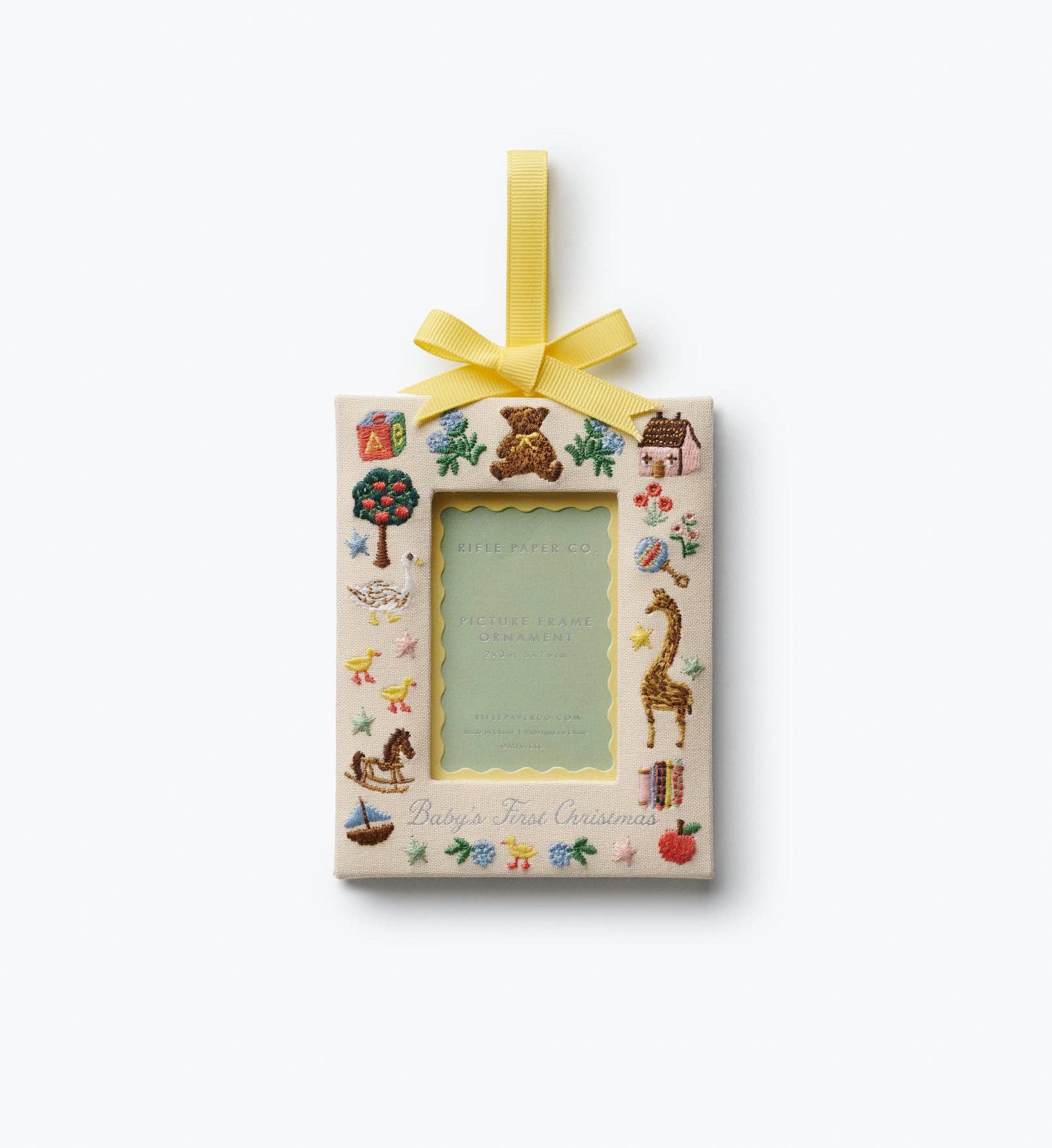 Baby's First Christmas Picture Frame Ornament
