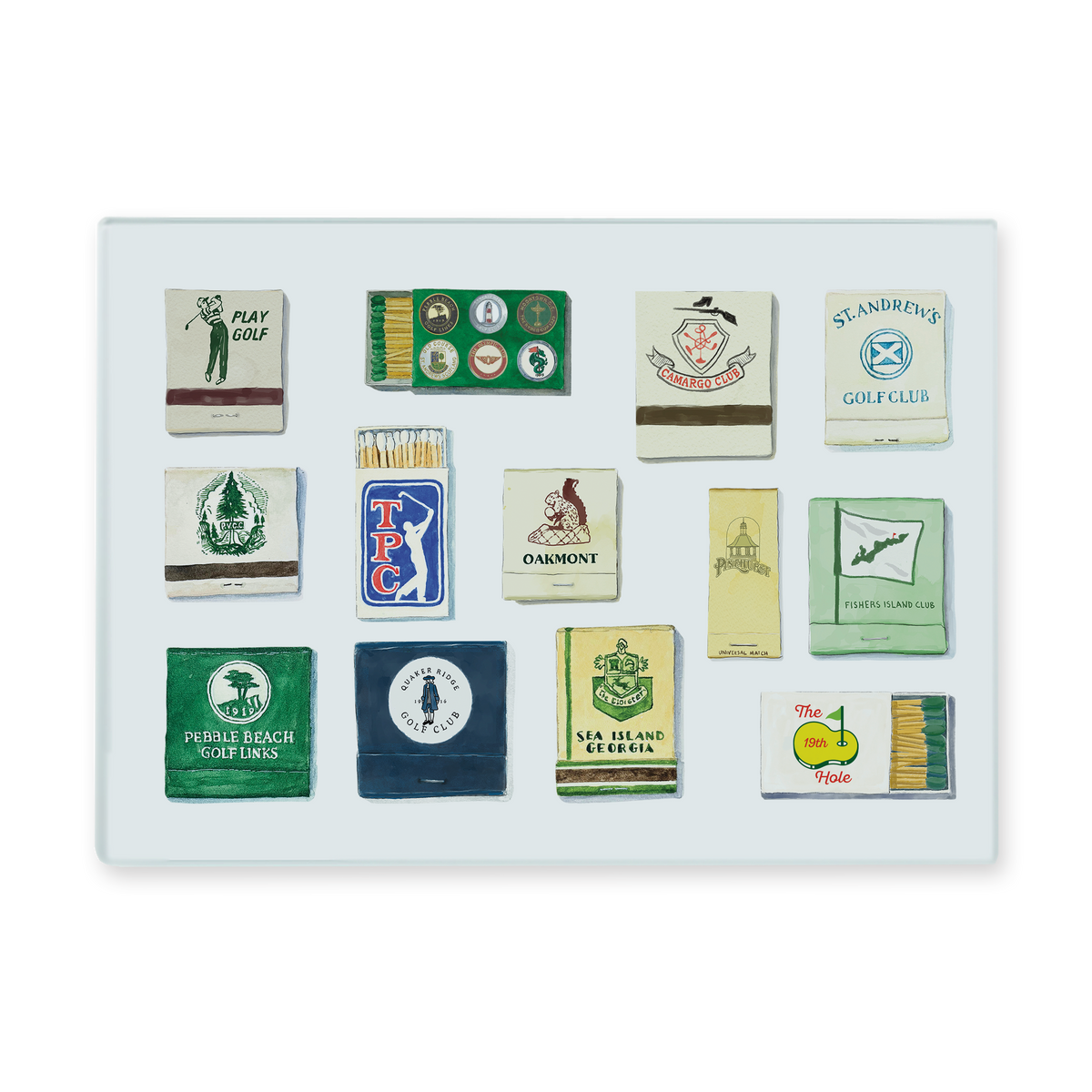 Golf Matches Cutting Board