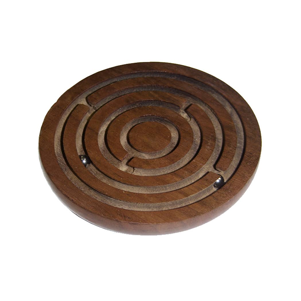 Solid Wood Vintage Maze Game