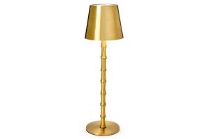 Gold Bamboo Cordless Table Lamp