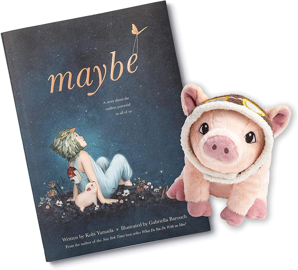 Maybe Book and Plush Pig