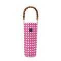 Wine Tote - Pink Cane