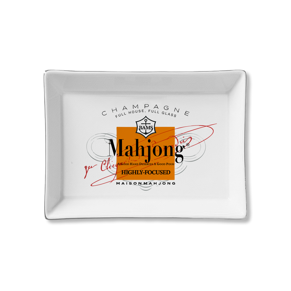 Mahjong Ceramic Tray