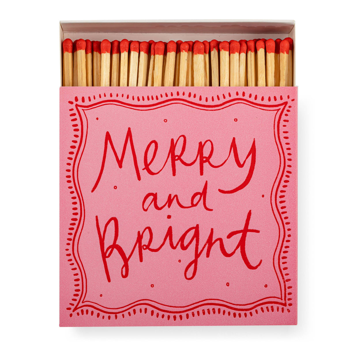Merry & Bright Square Safety Matches