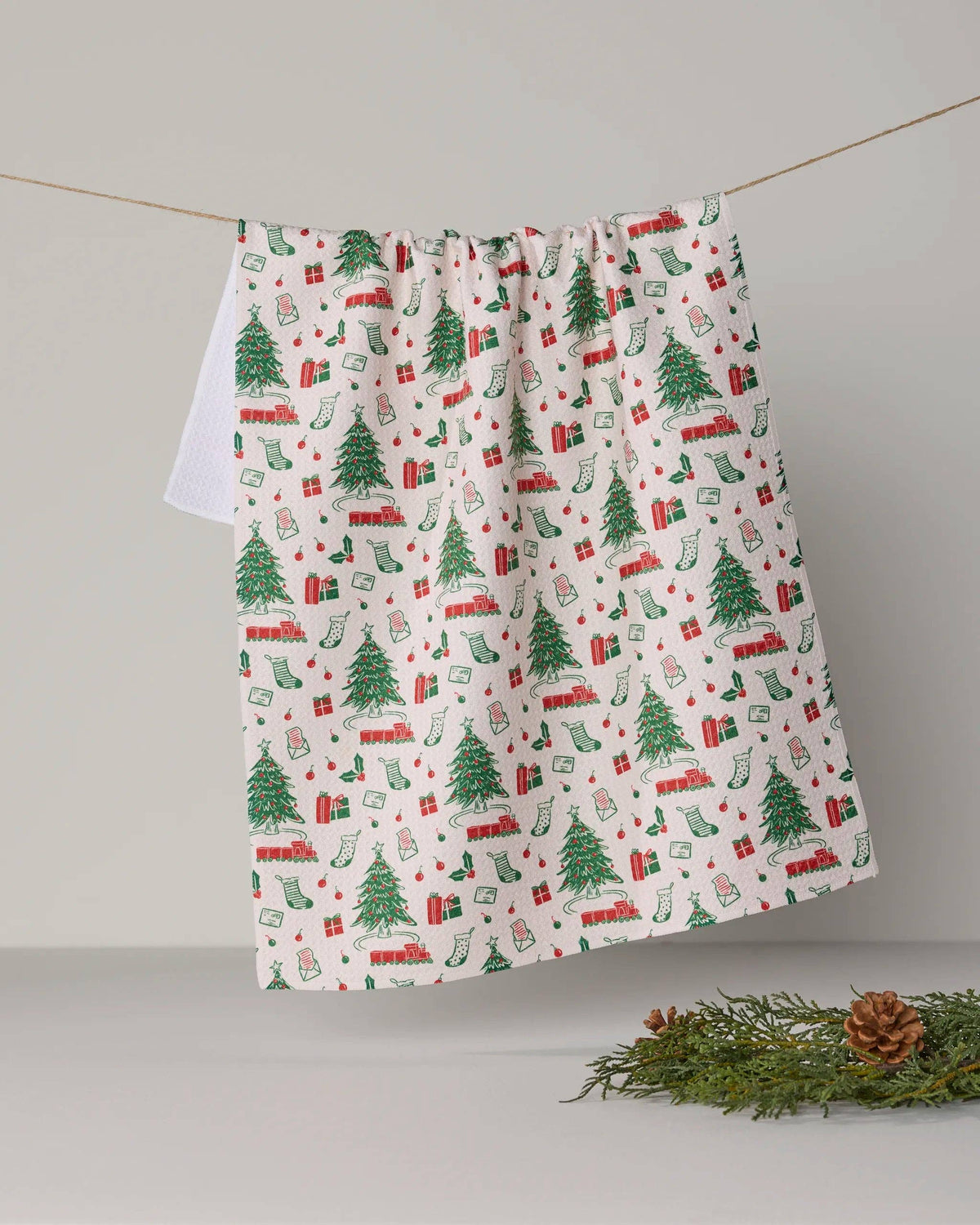 Holiday Jubilee Tea Towel by Geometry
