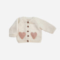 Blush Heart Cardigan - XS 6-12M