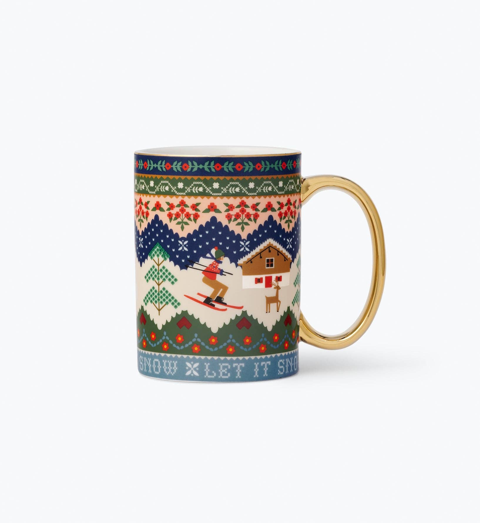 Ski Chalet Porcelain Mug