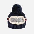 Navy Ski Goggles Beanie - S 6-24M
