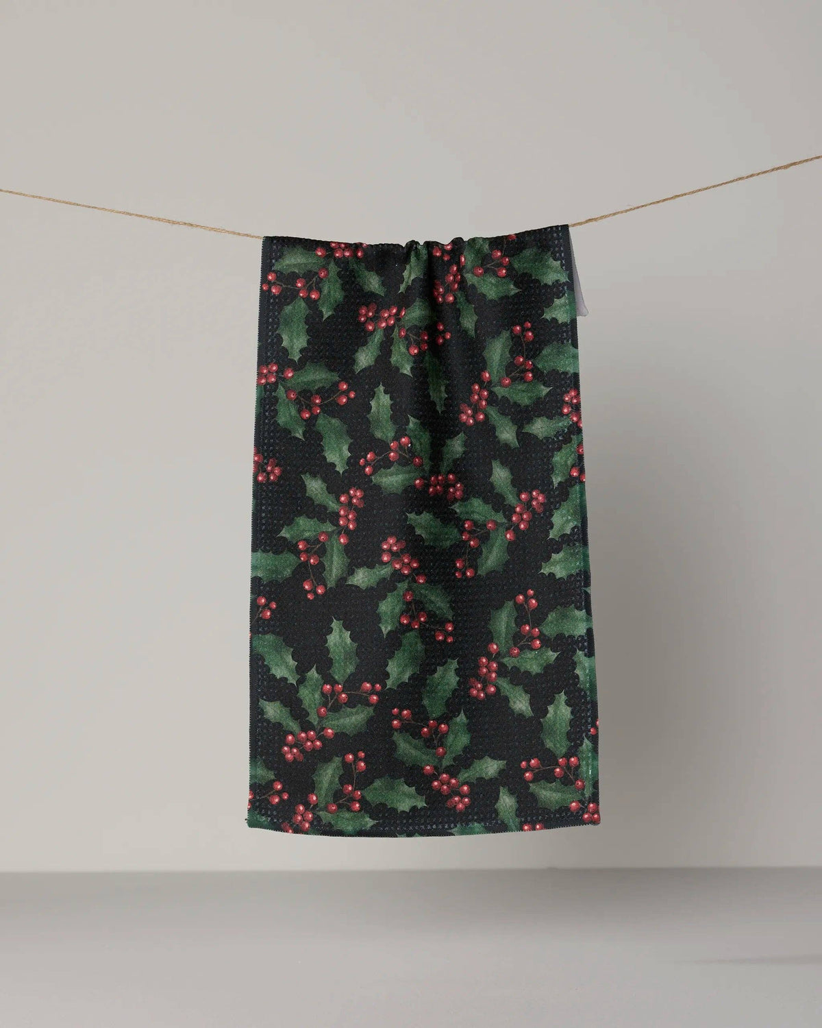 Holly Night Mini Towel by Geometry